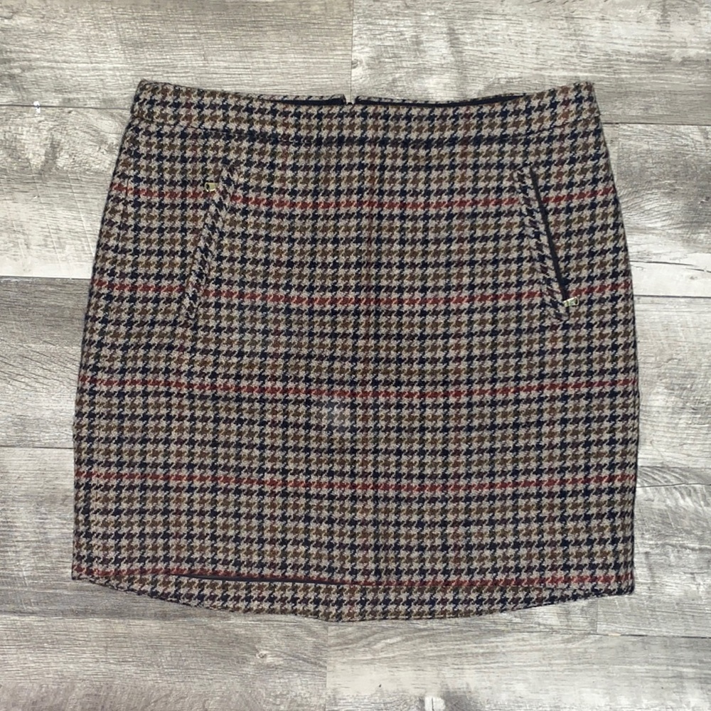 J. CREW Houndstooth Skirt